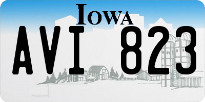 IA license plate AVI823
