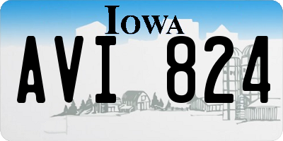 IA license plate AVI824