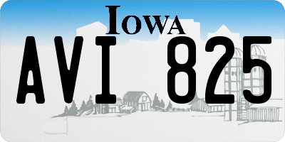 IA license plate AVI825