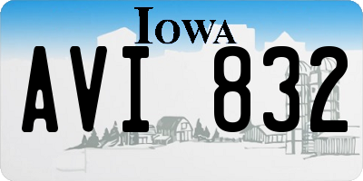 IA license plate AVI832