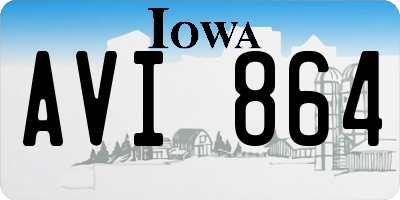 IA license plate AVI864