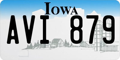 IA license plate AVI879