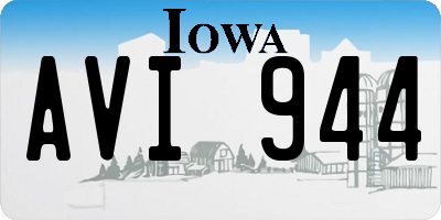 IA license plate AVI944