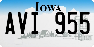 IA license plate AVI955