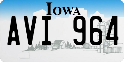 IA license plate AVI964