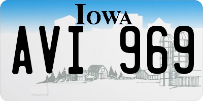 IA license plate AVI969
