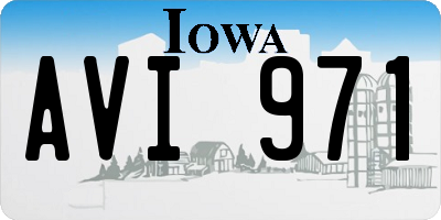 IA license plate AVI971