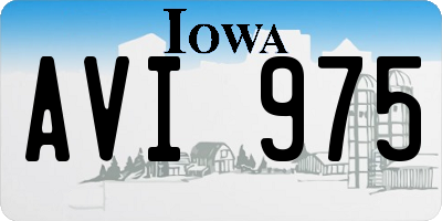 IA license plate AVI975