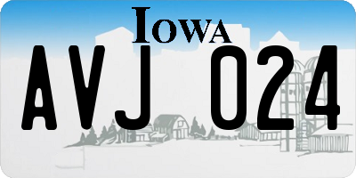 IA license plate AVJ024