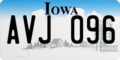 IA license plate AVJ096