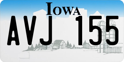 IA license plate AVJ155