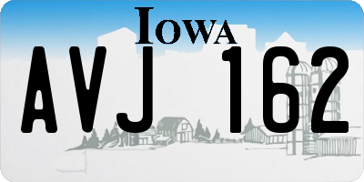 IA license plate AVJ162