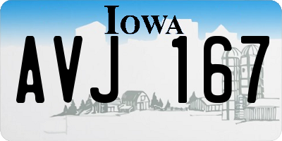 IA license plate AVJ167