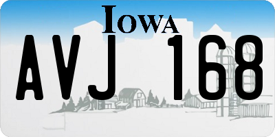 IA license plate AVJ168