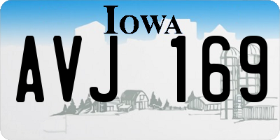 IA license plate AVJ169