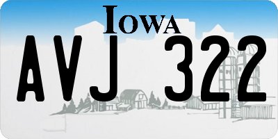 IA license plate AVJ322