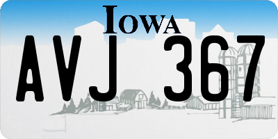 IA license plate AVJ367