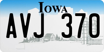 IA license plate AVJ370