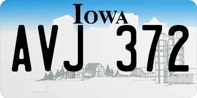 IA license plate AVJ372