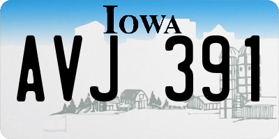 IA license plate AVJ391