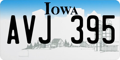 IA license plate AVJ395