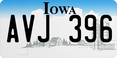 IA license plate AVJ396