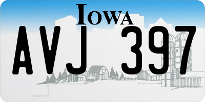 IA license plate AVJ397
