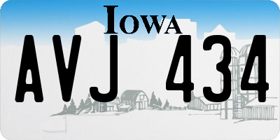 IA license plate AVJ434