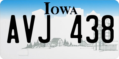 IA license plate AVJ438