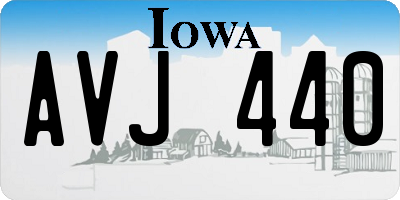 IA license plate AVJ440