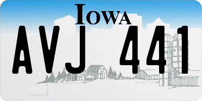 IA license plate AVJ441