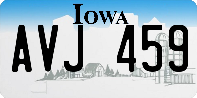 IA license plate AVJ459