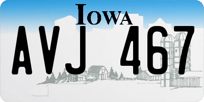 IA license plate AVJ467