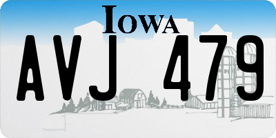 IA license plate AVJ479