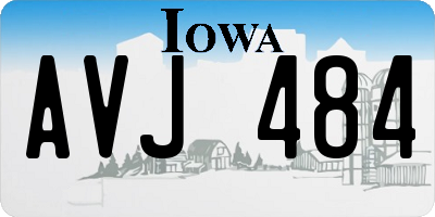 IA license plate AVJ484