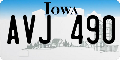 IA license plate AVJ490