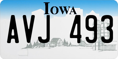 IA license plate AVJ493
