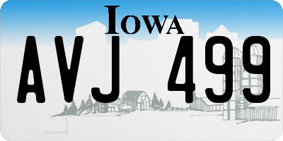 IA license plate AVJ499
