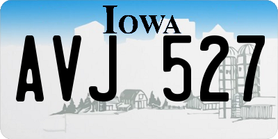 IA license plate AVJ527