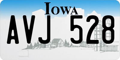 IA license plate AVJ528