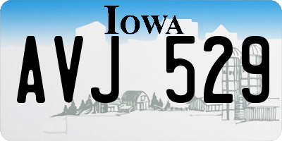 IA license plate AVJ529
