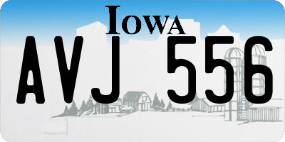 IA license plate AVJ556