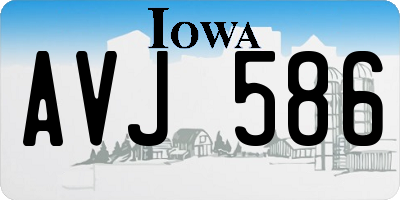 IA license plate AVJ586