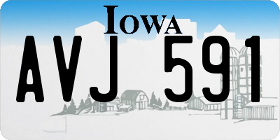 IA license plate AVJ591