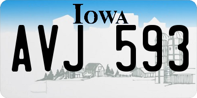 IA license plate AVJ593