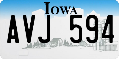 IA license plate AVJ594