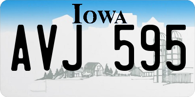 IA license plate AVJ595