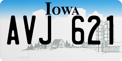 IA license plate AVJ621