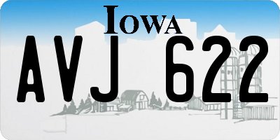 IA license plate AVJ622