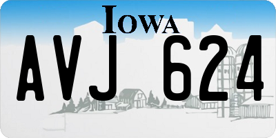 IA license plate AVJ624